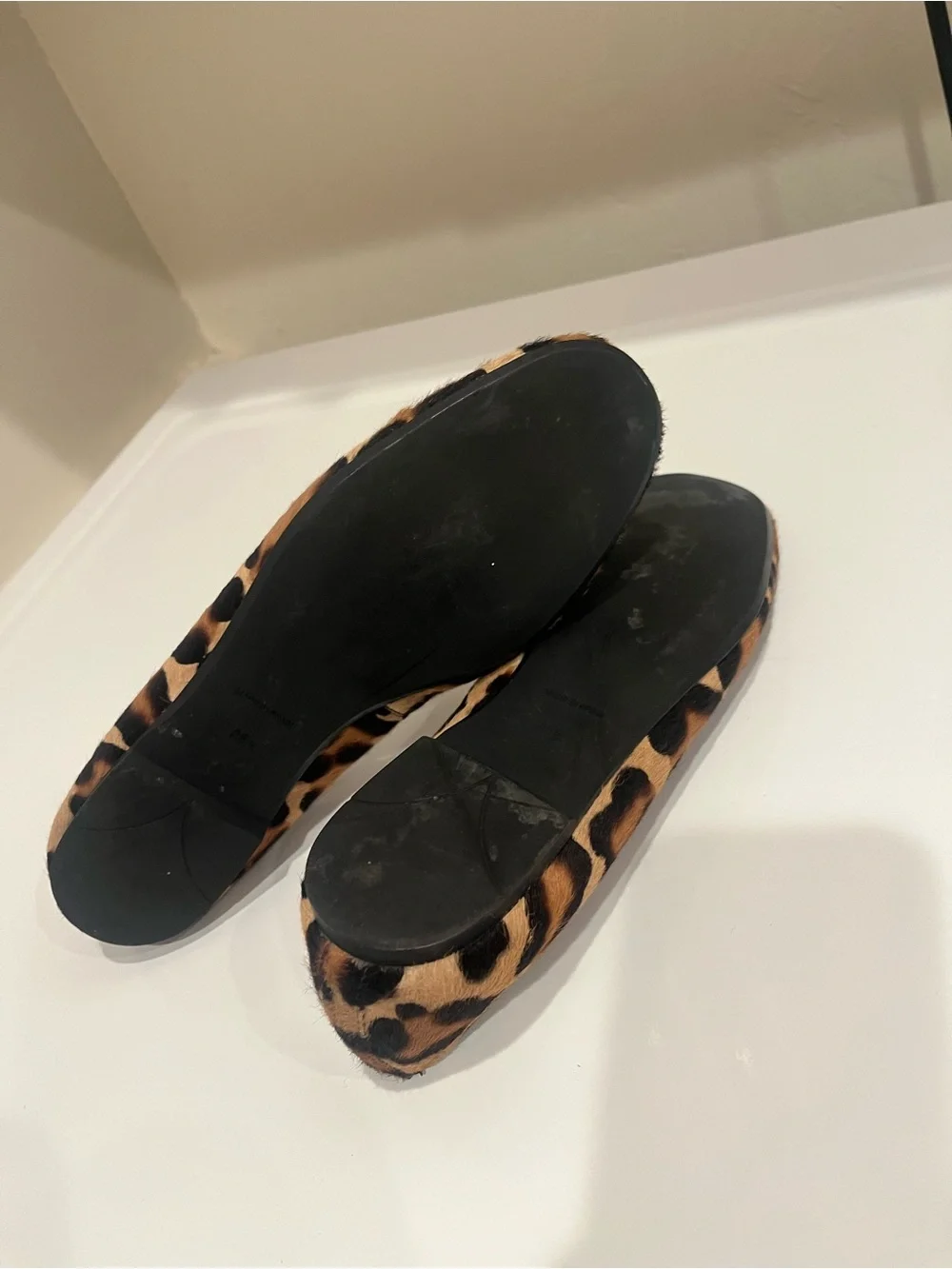 Pretty Loafers Leopard Print Slip-On Flats - Brown/Black